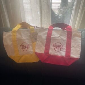 Bright Yellow and Red Tote Bags